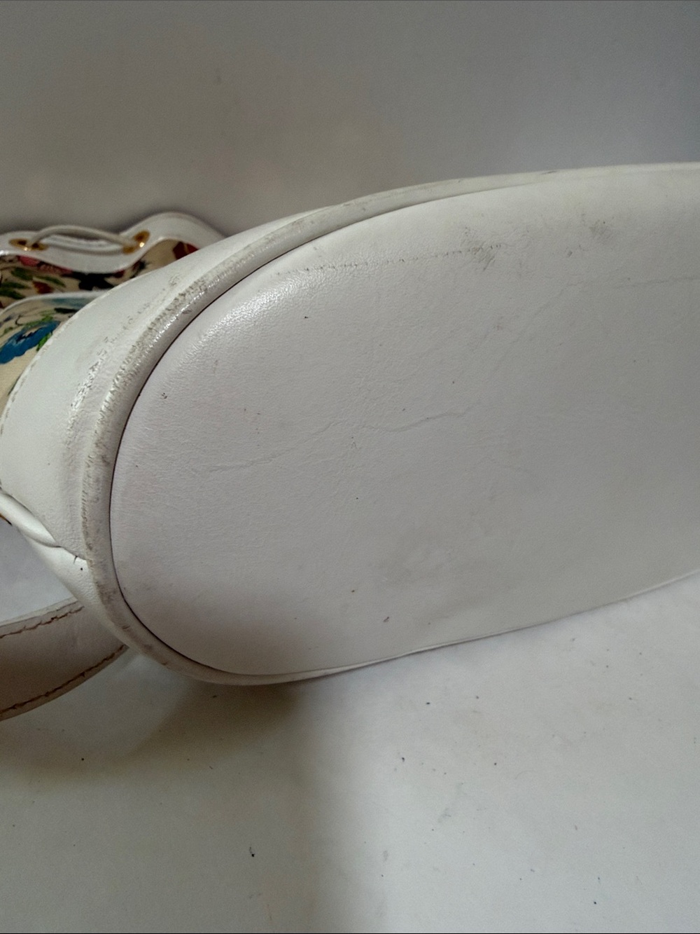 Vintage Gucci white/ Cream Flora bucket - Picture 15 of 16